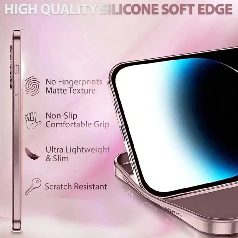 iPhone 14 Pro pink electromagnetic phone case
